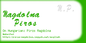 magdolna piros business card